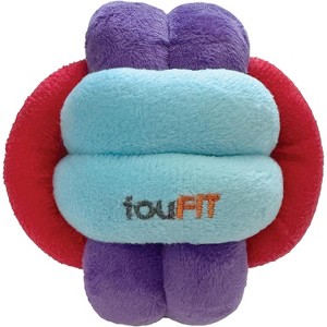 fouFit FouFouBrands Hide n Seek Knotted Snuffle Ball Treat Dispensing Nosework Toy for Dogs - Red/Blue/Purple(Large) - 1 of 3
