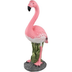 Northlight 25" Standing Pink Flamingo Outdoor Garden Statue - 1 of 4