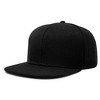 Dalix Flat Billed Baseball Cap Adjustable Hat Size M L XL in Black - image 2 of 4