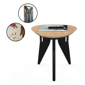 Hoek 17" Stool, Compact & Multi-Use, Scratch-Resistant Waterproof Surface, Durable & Sustainable Materials, One-Click Tool-Free Assembly - 1 of 4
