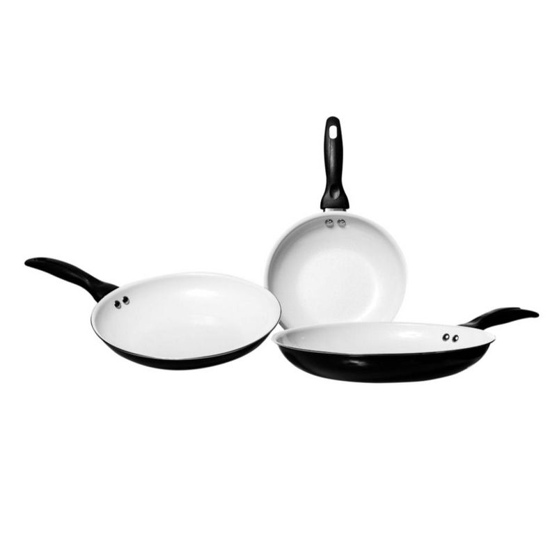 Lexi Home Non-Stick Ceramic Coated 3-Piece Frying Pan Set, 1 of 6