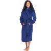 ADR Women's Plush Robe, Women's Plush Bathrobe, Fuzzy Pink Purple Comfy Robe Woman - 3 of 4