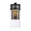 Globe Electric 12W LED Integrated Matte Black Outdoor Wall Sconce with Clear Glass Shade: ETL Listed, Dimmable, Metal Body - 2 of 4