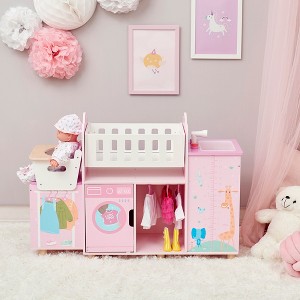 Olivia's Little World Amanda 6-in-1 Baby Doll Nursery Playset with