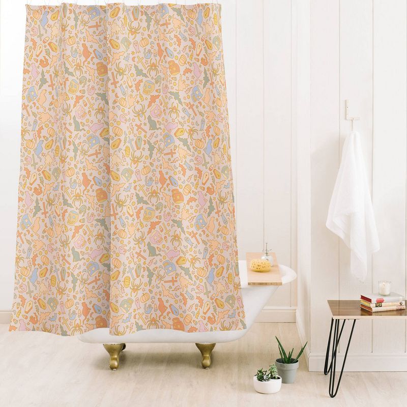 Pastel Halloween Shower Curtain - Deny Designs, 3 of 4