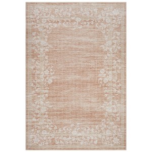 Washable Farmhouse Floral Print Living Room Rugs, Soft Non Slip Modern Bedroom Carpet, Ultra Thin Vintage Floor Rug for Home Office - 1 of 4