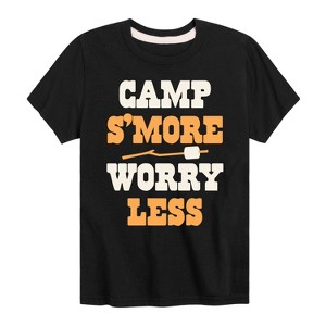 Boys' - Instant Message - Camp Smore Worry Less Short Sleeve Graphic T-Shirt - 1 of 4