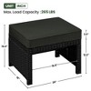 Yaheetech 2PCS Wicker Ottomans for Patio, Backyard - 3 of 4
