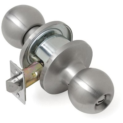 Tell Cortland Satin Chrome Privacy Lockset 1-3/4 in.