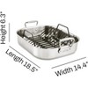 All-Clad Specialty Stainless Steel Roaster and Nonstick Rack 16x13x5 Inch - 3 of 4