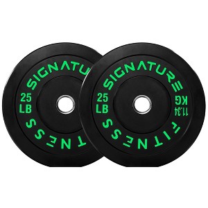 Sapphtopaz Olympic Rubber Weight Plates for Barbell, 2-Inch Barbell Plates for Weightlifting and Strength Training in Home & Gym - 1 of 4