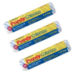 Genuine Purdy 3 Pack Colossus 9" x 1/2" Nap Roller Covers 144630093-3PK - 1 of 2