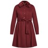Women's Plus Size Blushing Belle Coat - port | CITY CHIC - 4 of 4