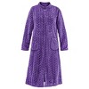 Collections Etc Cozy Textured Zip Front Robe - 2 of 4