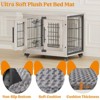 Gikpal Wooden Dog Crate Furniture, Stylish Dogs Kennel for Small to Extra Large, Double Door & A Cushion & 360°Wheel, Metal, Chew-Proof, Dog Cage - 4 of 4
