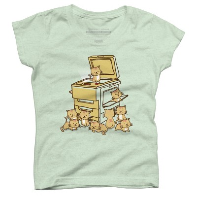 Girl's Design By Humans Copycat By radiomode T-Shirt