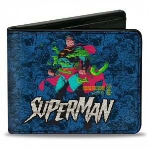 Adult Superman Breaking Chains Action Poses Bi-Fold Wallet - 1 of 4