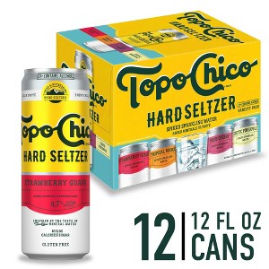 Topo Chico Hard Seltzer Variety Pack - 12pk/12 fl oz Slim Cans - 1 of 4