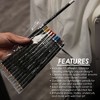 Level 3 Color Liner Pencils - Hair Tattoo, Hairline Outliner and Design Pen - Professional Barber Engraving and Portrait Lining Pencil, Black - 2 of 3