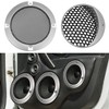 Unique Bargains Round Mesh Trim Subwoofer Grille Horn Speaker Protective Cover Silver Tone 2 Pcs - 2 of 4