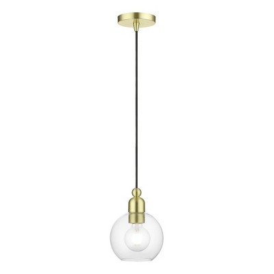 Livex Lighting Downtown 1 - Light Pendant in  Satin Brass