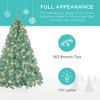 Best Choice Products Pre-Lit Sage Green Christmas Tree, Artificial Full Holiday Decoration w/ Incandescent Lights - 3 of 4