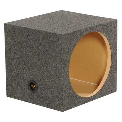 thumbnail interactive-video image 1 of QPower QBomb 10" Sealed Shallow Mount Subwoofer Box Enclosure For Trucks - Pair 1 of 4