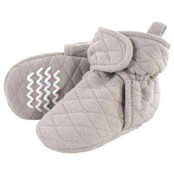 Hudson Baby Baby and Toddler Quilted Booties, Gray