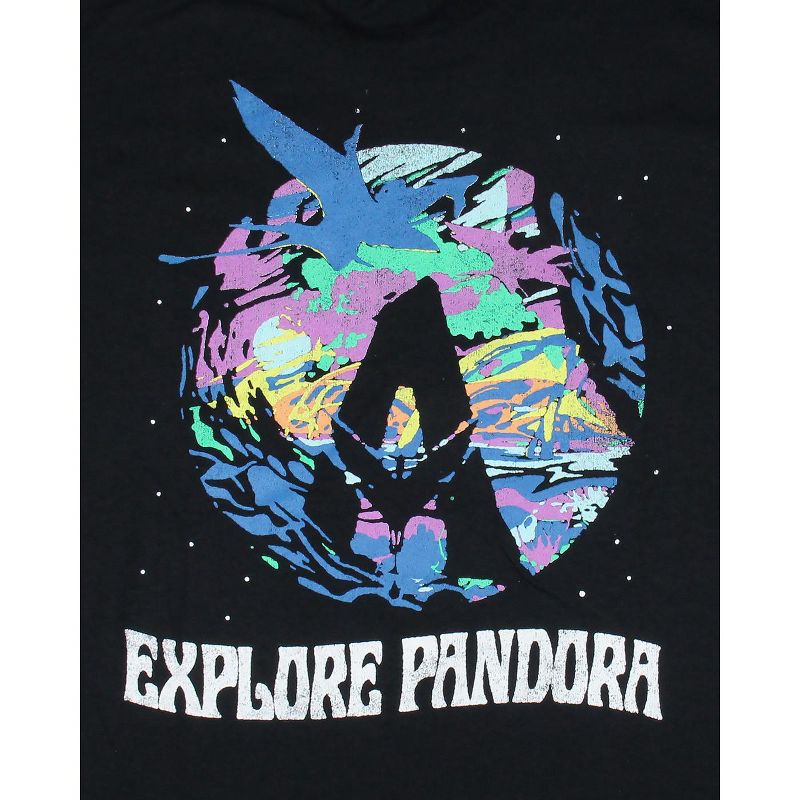 Avatar: The Way Of Water Men's Distressed Explore Pandora Logo T-Shirt Tee, 5 of 7