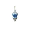 Northlight 6" Glass Finial Hanging Christmas Ornament - Sky Blue/Silver - 2 of 3
