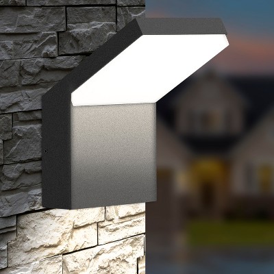 DOMETOUR Outdoor Wall Light Path Light, LED Exterior Lights Wall Mount Lamp for Patio Garden Garage Fence Yard