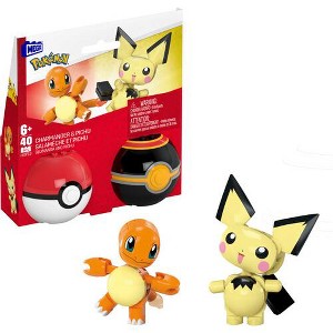 Mega Brands - MEGA Brands - Pokemon Pokeball 2-Pack Charmander & Pichu Building Toy Kit - 1 of 4