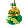 Kurt S. Adler 3.25 In Irish Pot Of Gold Ornament Gold Coins Leprechaun Feet Tree Ornaments - 3 of 3