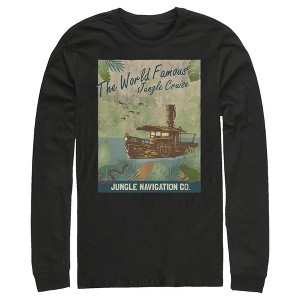 Men's Jungle Cruise La Quila Retro Poster Long Sleeve Shirt - 1 of 4
