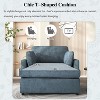 PAGED Oversized Accent Chair Upholstered Living Room Chairs with Angled Armrests and Fashionable T-Shaped Cushion for Living Room - 2 of 4