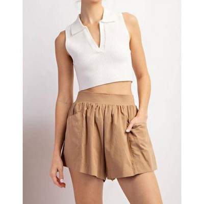 Women's Solid Shorts - Style U