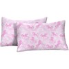Tadpoles 4-Piece Unicorn Camouflage Sheet Set | 1 Full Flat Sheet, 1 Full Fitted Sheet & 2 Queen Pillowcases | Pink - 3 of 4