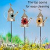 The Lakeside Collection Metal Birdhouse Garden Stakes - 4 of 4
