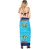LA LEELA Women's Summer Bikini Wraps Beach Wrap Swimwear Cover up Skirt Bathing suit Swimsuit Sarong Coverups for Women One Size Blue, Tree - 3 of 4