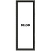 PosterPalooza | Panoramic Antique Black Picture Frame - UV Acrylic, Foam Board Backing, Hanging Hardware - 2 of 4