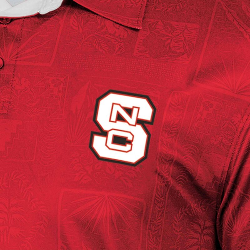 NCAA NC State Wolfpack Men&#39;s Tropical Polo T-Shirt, 3 of 4