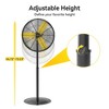 Ihomadore 26" Pedestal Fans with Adjustable Height Oscillation for Industrial Factory - 2 of 4