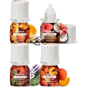 Lifelines 4pk Clickwick Sun-Kissed Escape Collection Essential Oils - 1 of 4