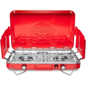 Hike Crew 2 Burner Propane Stove, 20,000 BTU Portable Stove with Handle & Foldable Legs - 1 of 4