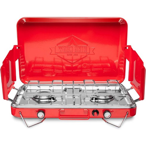 Hike Crew Dual Propane Burner Gas Grill Camping Stove W/igniter