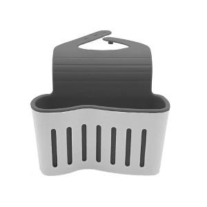 Trio Home Adjustable Hanging Strap Faucet Caddy Plastic Soap Holder, Quick Drying Drain Holes - 1 of 4
