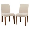 Buylateral Set of 2 Estelle Armless Upholstered Dining Chairs - 2 of 4