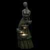 Northlight 39" Lighted Modern Faceless Woman Tiered Outdoor Garden Water Fountain - 3 of 4