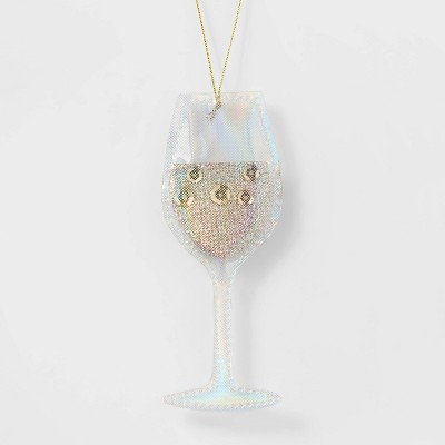 Wine Glass Christmas Tree Ornament - Wondershop™