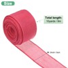 Unique Bargains Burlap Wired Edge Durable Thick Fabric Ribbons for DIY Crafts 1 Pc - 3 of 4